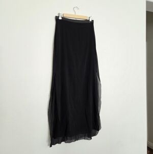Robert Rodriguez Silk Blend Elegant Black Skirt Size 6